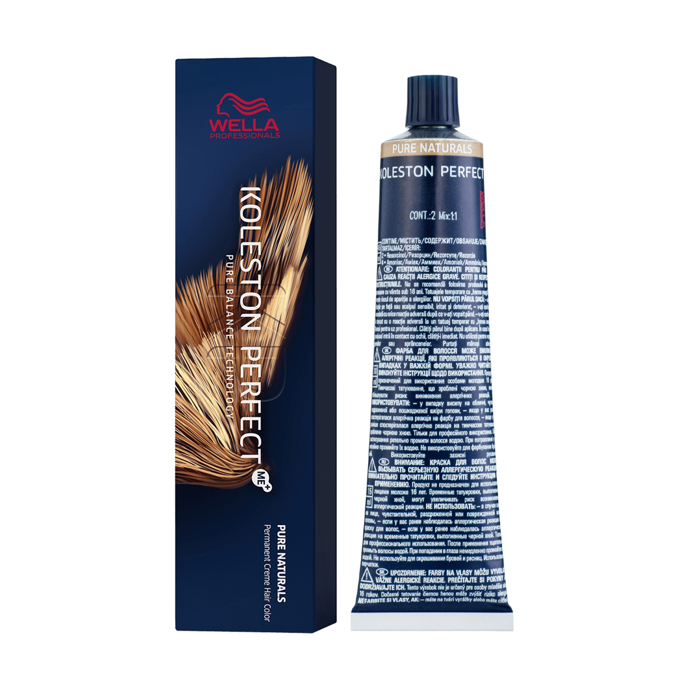 Стійка крем-фарба для волосся Wella Professionals Koleston Perfect Me+ Pure Naturals 33/0, 60 мл